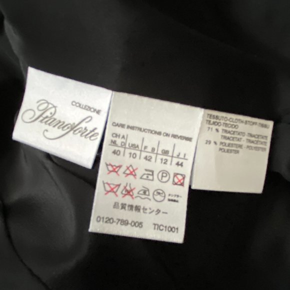 Max Mara Cropped Black Jacket | Pianoforte Collezone | Business Casual - Picture 8 of 10